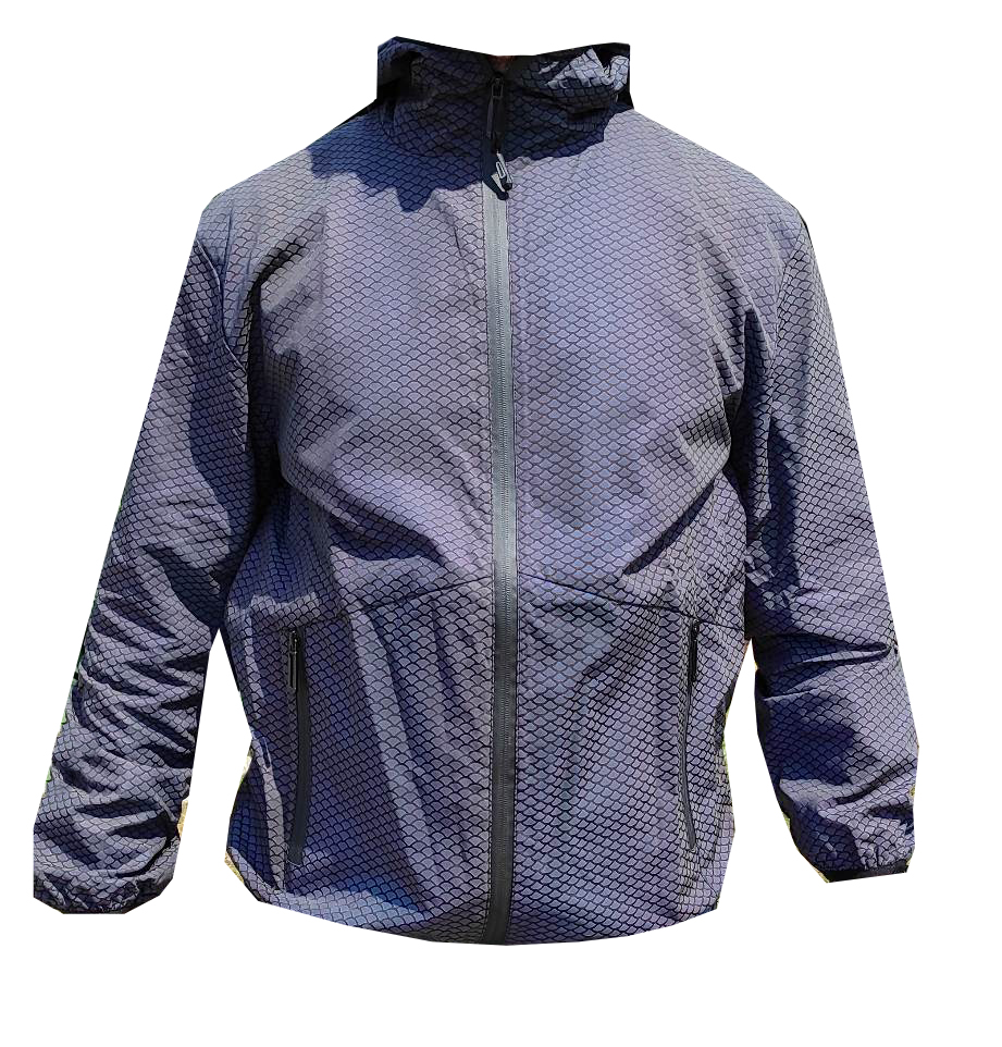 Kurtka wiatrówka męska kameleon z kapturem rozm.L