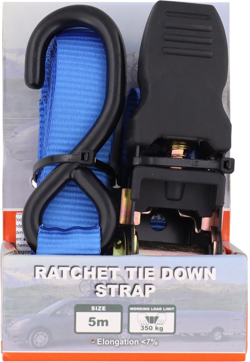 Niebieski pasek napinający 5m Max. 350 kg - obrazek 2