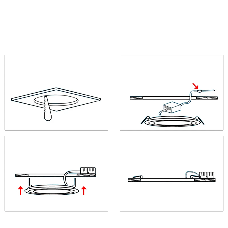 LED Ultra cienka lampa typu Downlight 6w 5sztuk - obrazek 2