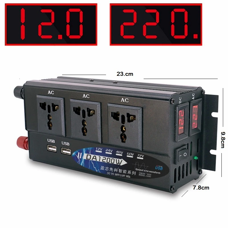 Inwenter napięcia DC24V na AC 220V 50Hz - obrazek 3