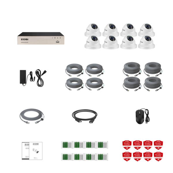 System kamer bezpieczeństwa H.265 8 kamer Dysk 2TB - obrazek 4