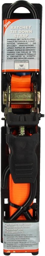 Pomarańczowy pasek napinający 5m Max. 350 kg - obrazek 3