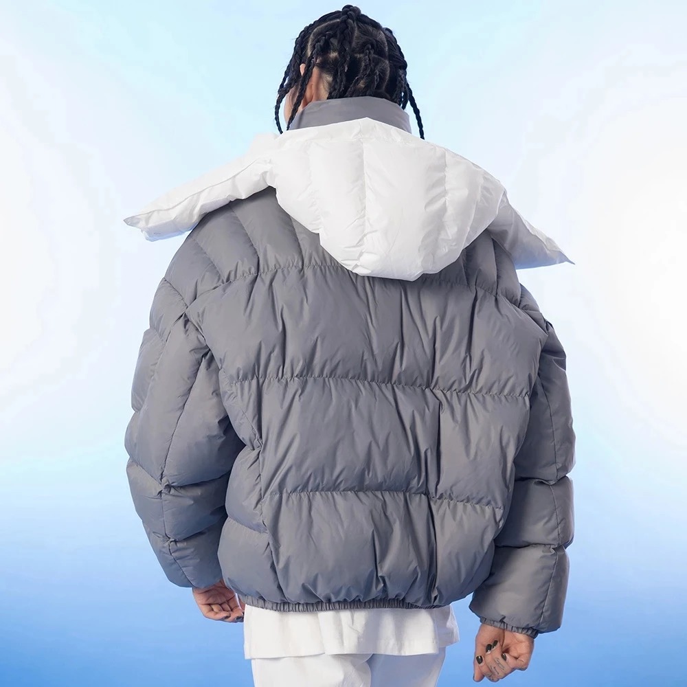 Męska puchowa kurtka w stylu VINTAGE - obrazek 2