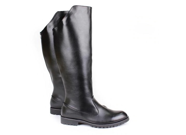 Męskie wojskowe ze skóry ekologicznej - obrazek 2