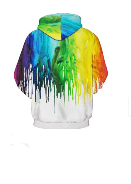 Męska bluza z kapturem 3D - obrazek 2