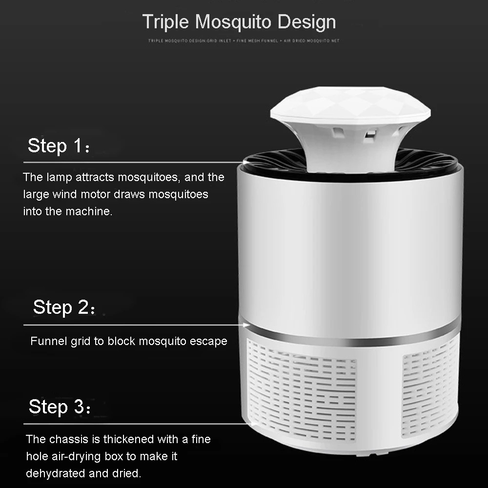 Lampa owadobójcza na komary, owady LED - obrazek 3