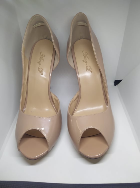 Damskie czółenka na obcasie powystawowe - obrazek 2