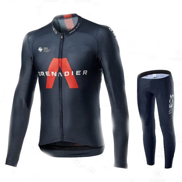 Ocieplany komplet rowerowy INEOS