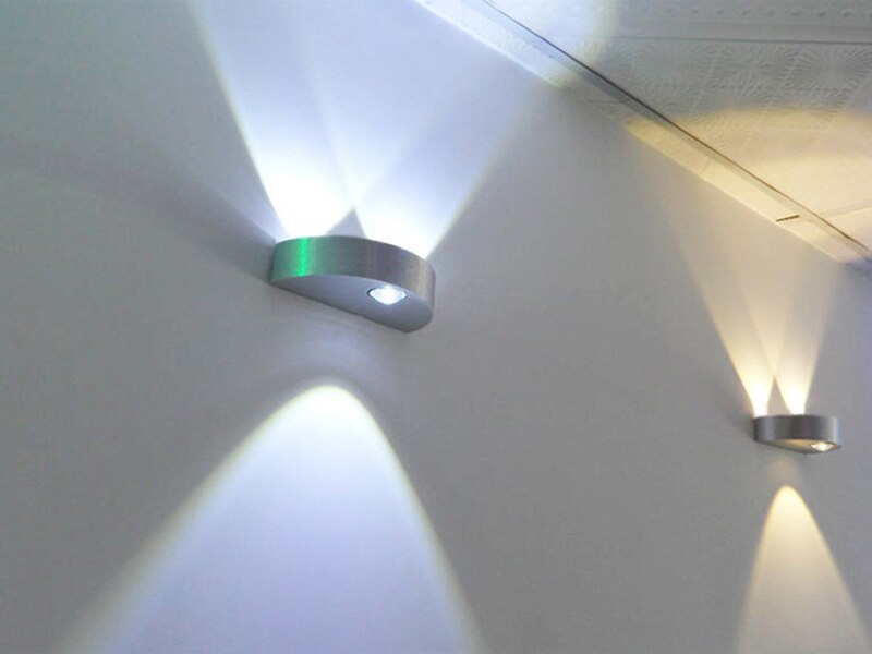 Nowoczesny kinkiet LED 5000k Aluminium - obrazek 4