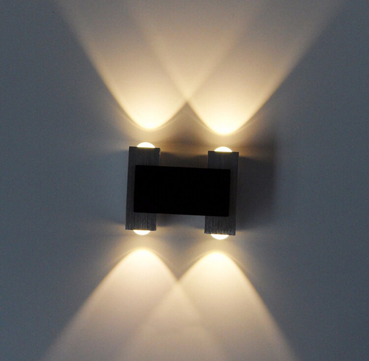 Nowoczesny kinkiet LED Aluminiowy Ciepły biały - obrazek 4