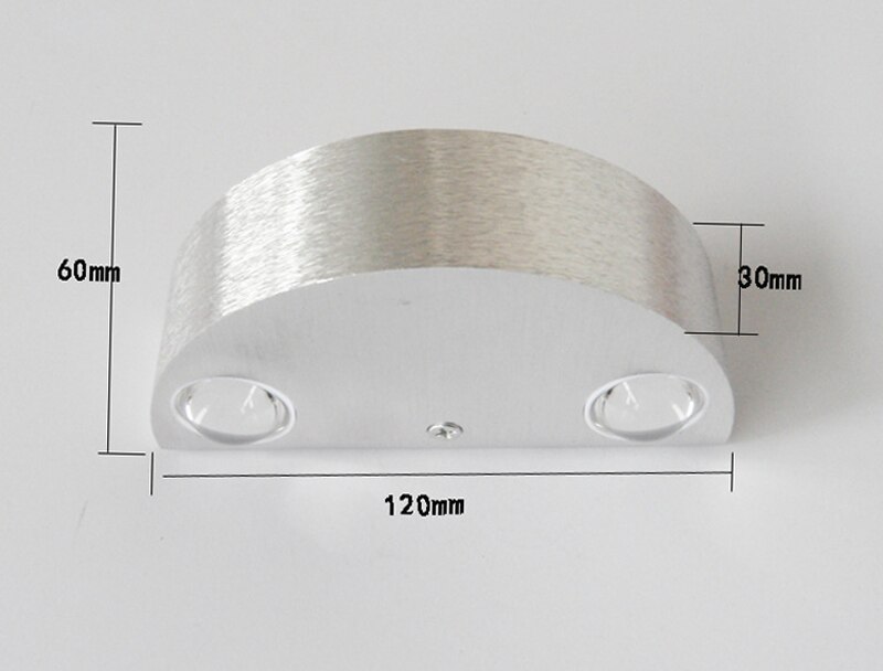 Nowoczesny kinkiet LED 5000k Aluminium - obrazek 5