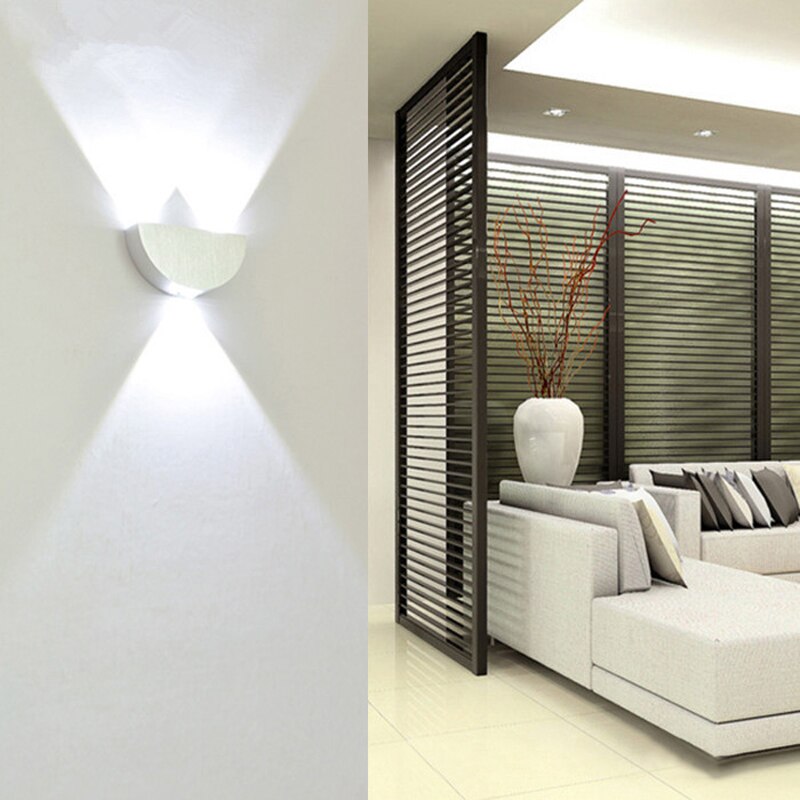 Nowoczesny kinkiet LED 5000k Aluminium - obrazek 2