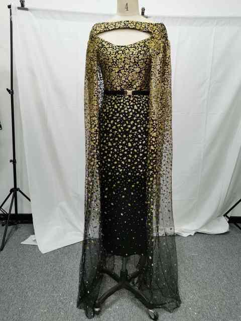 Sukienka damska brokatowa wieczorowa - obrazek 2