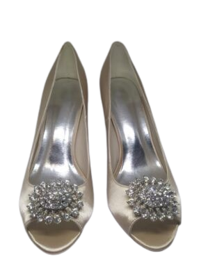 Damskie szpilki ze skóry ekologicznej satyna