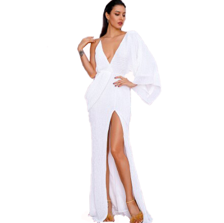 Sukienka damska głęboki dekolt