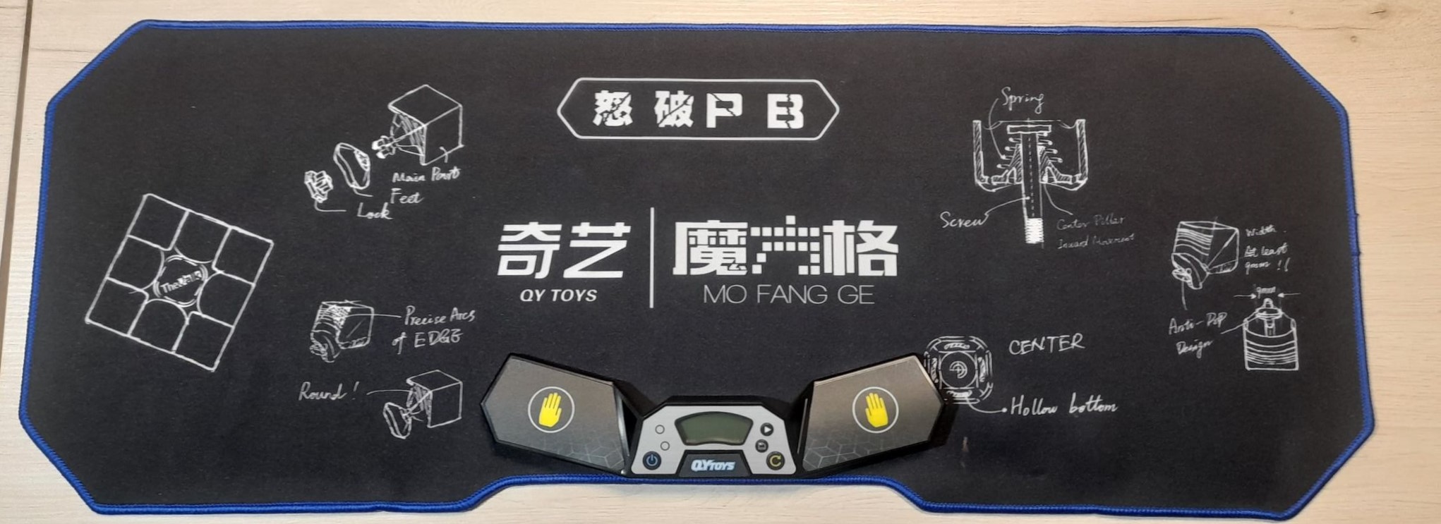 NOWY QiYi TIMER Czarny + Mata - obrazek 2