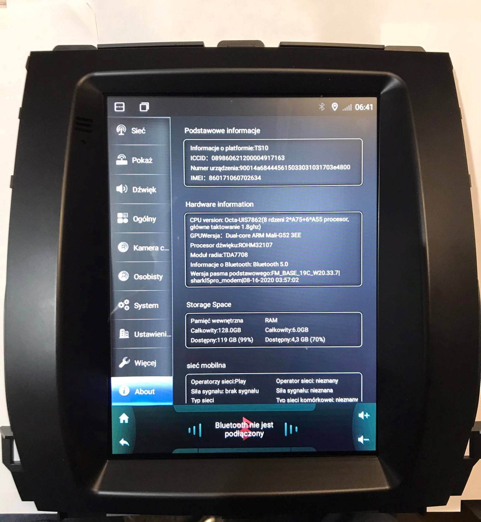 Radio Android Tesla style Toyota Land Cruiser Prado - obrazek 2