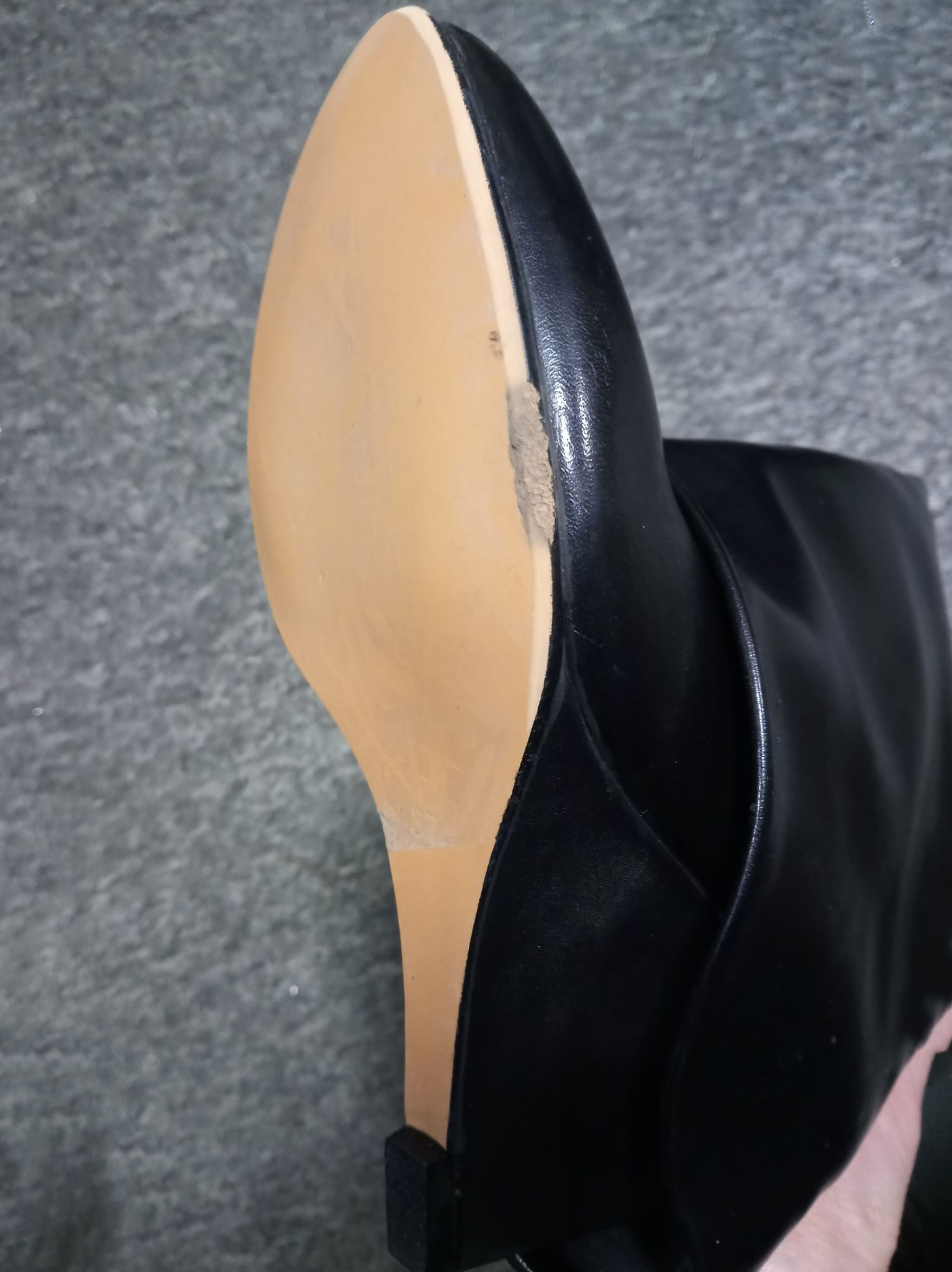 Damskie kozaki z ukrytą koturną ze skóry ekologicznej - obrazek 3