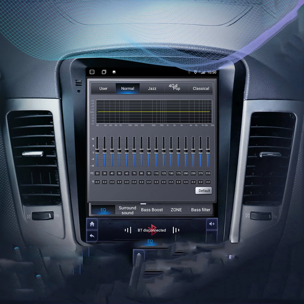 Radio Android Tesla style Toyota Land Cruiser Prado - obrazek 7