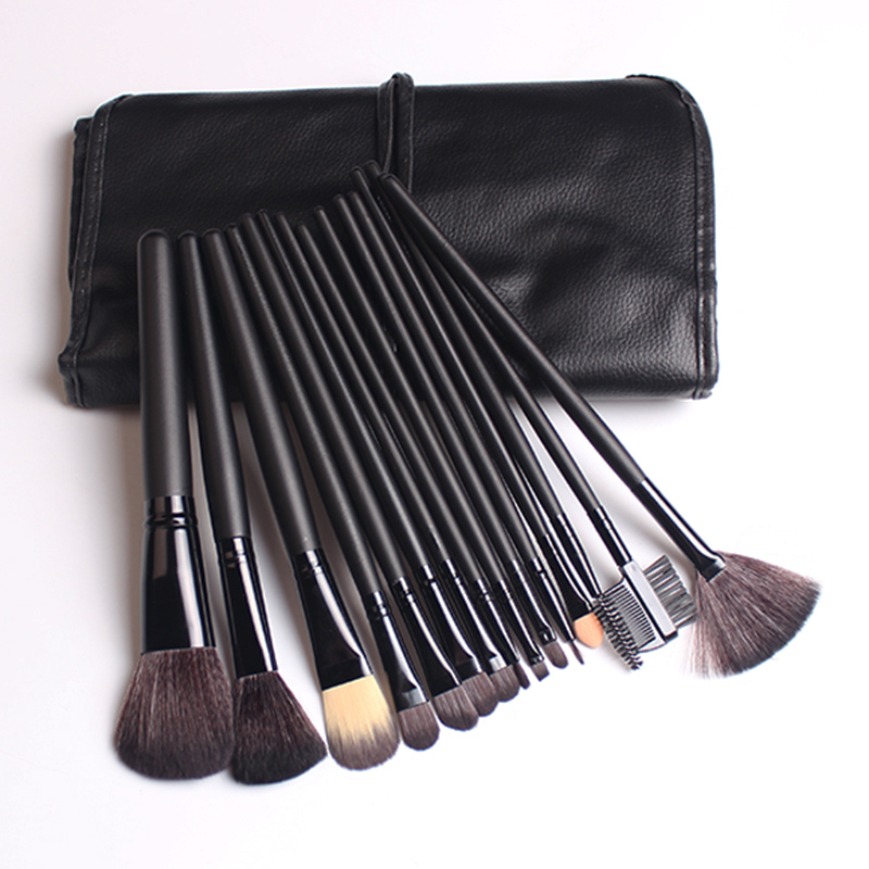 Zestaw profesjonalnych pędzli do makijażu - 15 SZTUK - obrazek 5