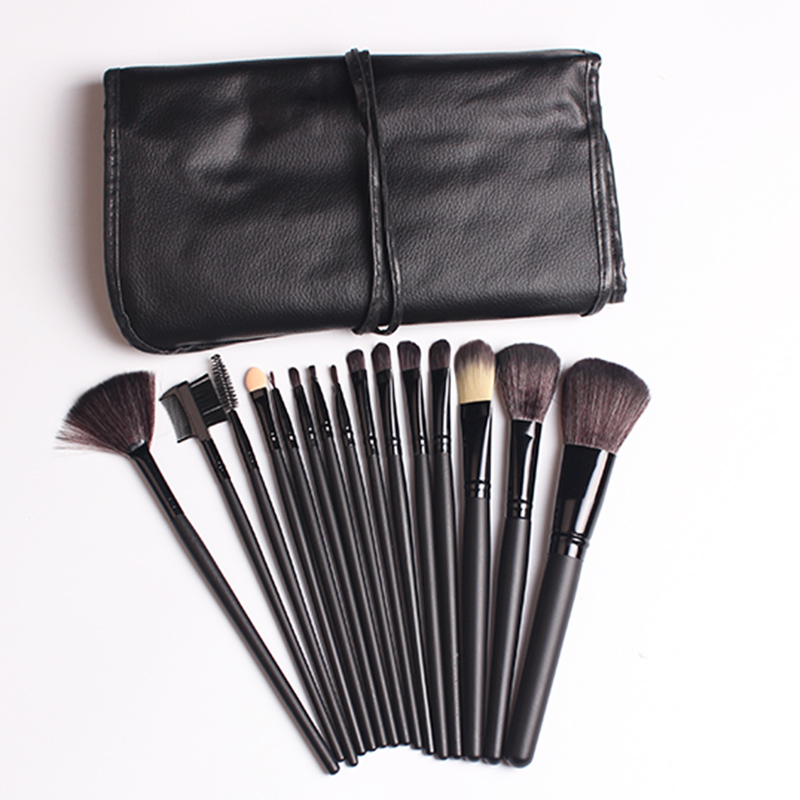 Zestaw profesjonalnych pędzli do makijażu - 15 SZTUK - obrazek 4