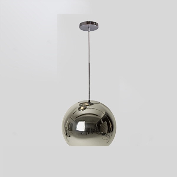 Nowoczesna lampa wisząca lustrzana kula 2 sztuki - obrazek 3