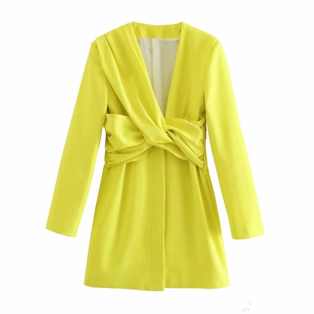 Damska elegancka sukienka z długim rękawem