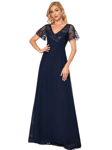 Damska maxi suknia z krótkim rękawem BIAŁA !!