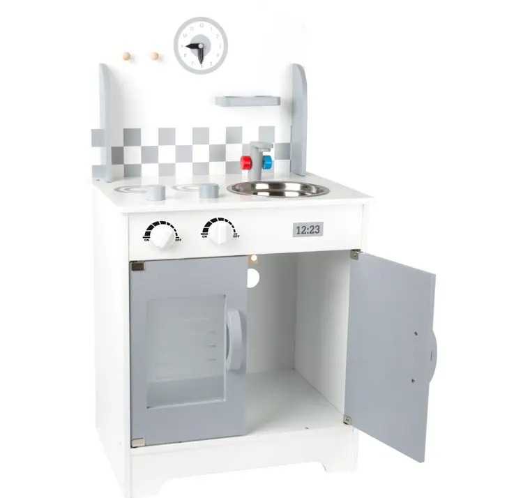 SMALL FOOT DREWNIANA KUCHNIA Z ZEGAREM - obrazek 2