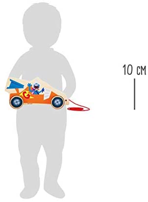Small Foot 10981 Wyścigówka z Ulicy Sezamkowej zabawka do ciągnięcia - obrazek 2
