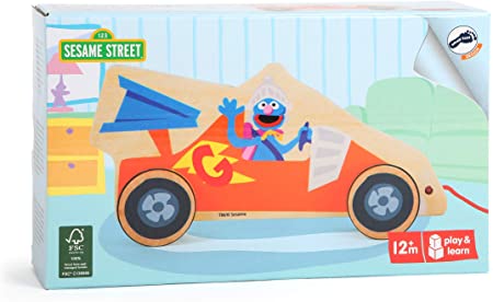 Small Foot 10981 Wyścigówka z Ulicy Sezamkowej zabawka do ciągnięcia - obrazek 3