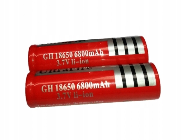 Akumulator UltraFire Li-ion 3,7V 6800mAh 18650 4 sztuki - obrazek 2