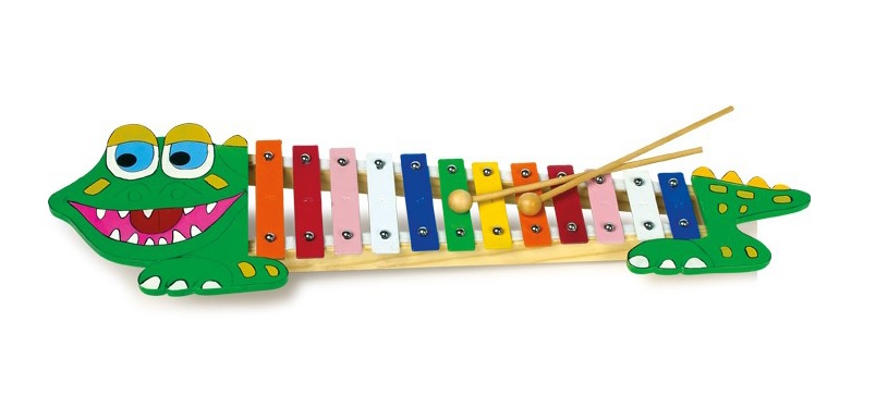 SMALL FOOT 7977 Ksylofon Krokodyl dźwiękowa zabawka