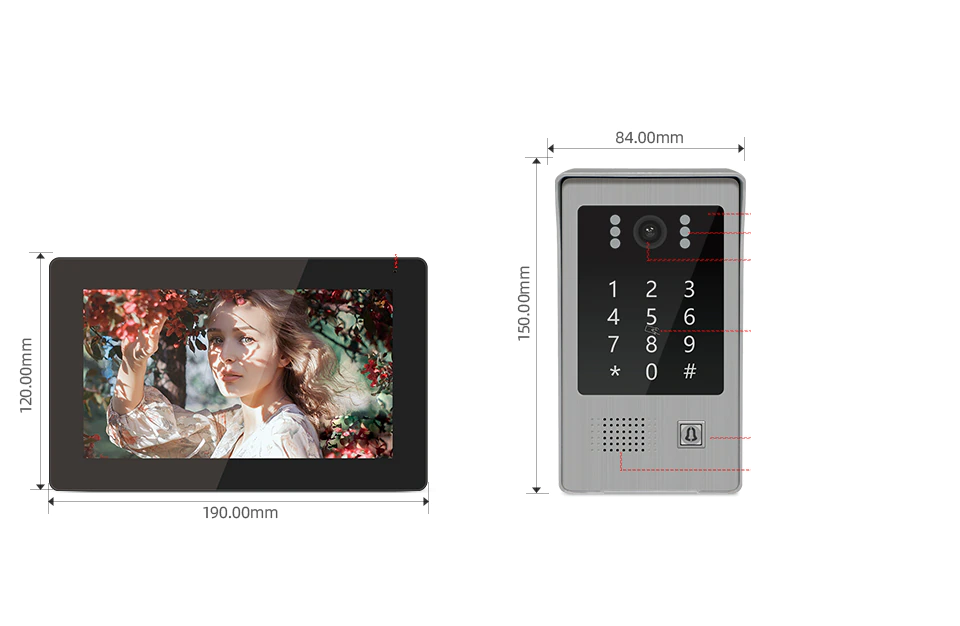 Wideodomofon P217B1M721B1 32Gb 1MP - obrazek 3