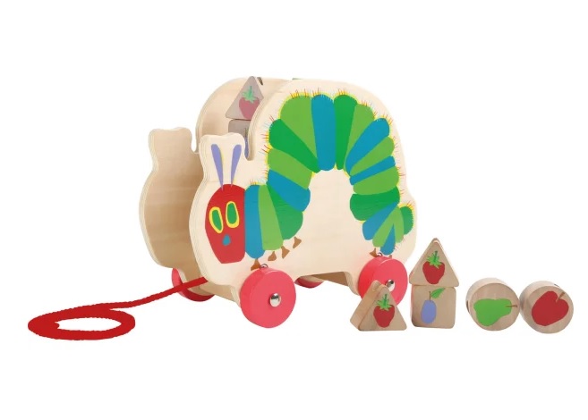 Small Foot 10166 Design Zabawka Do Ciągnięcia Bardzo Głodna Gąsienica