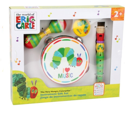 SMALL FOOT 10395 Zestaw Instrumentów dla dzieci Bardzo Głodna Gąsienica