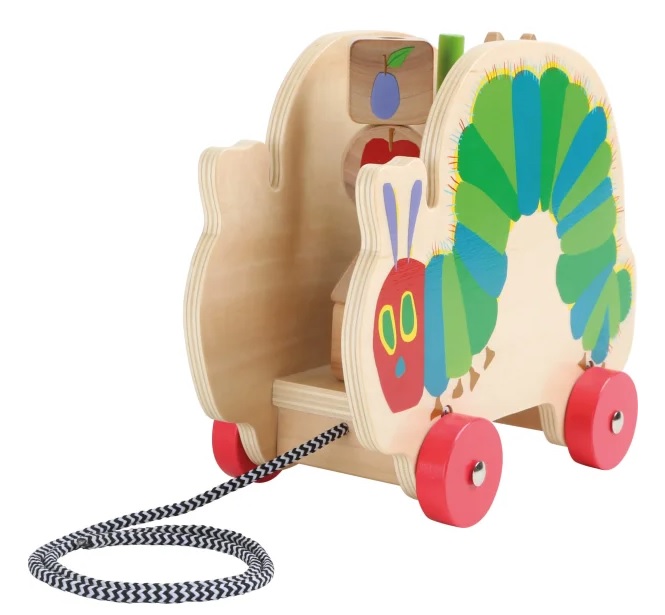 Small Foot 10166 Design Zabawka Do Ciągnięcia Bardzo Głodna Gąsienica - obrazek 4