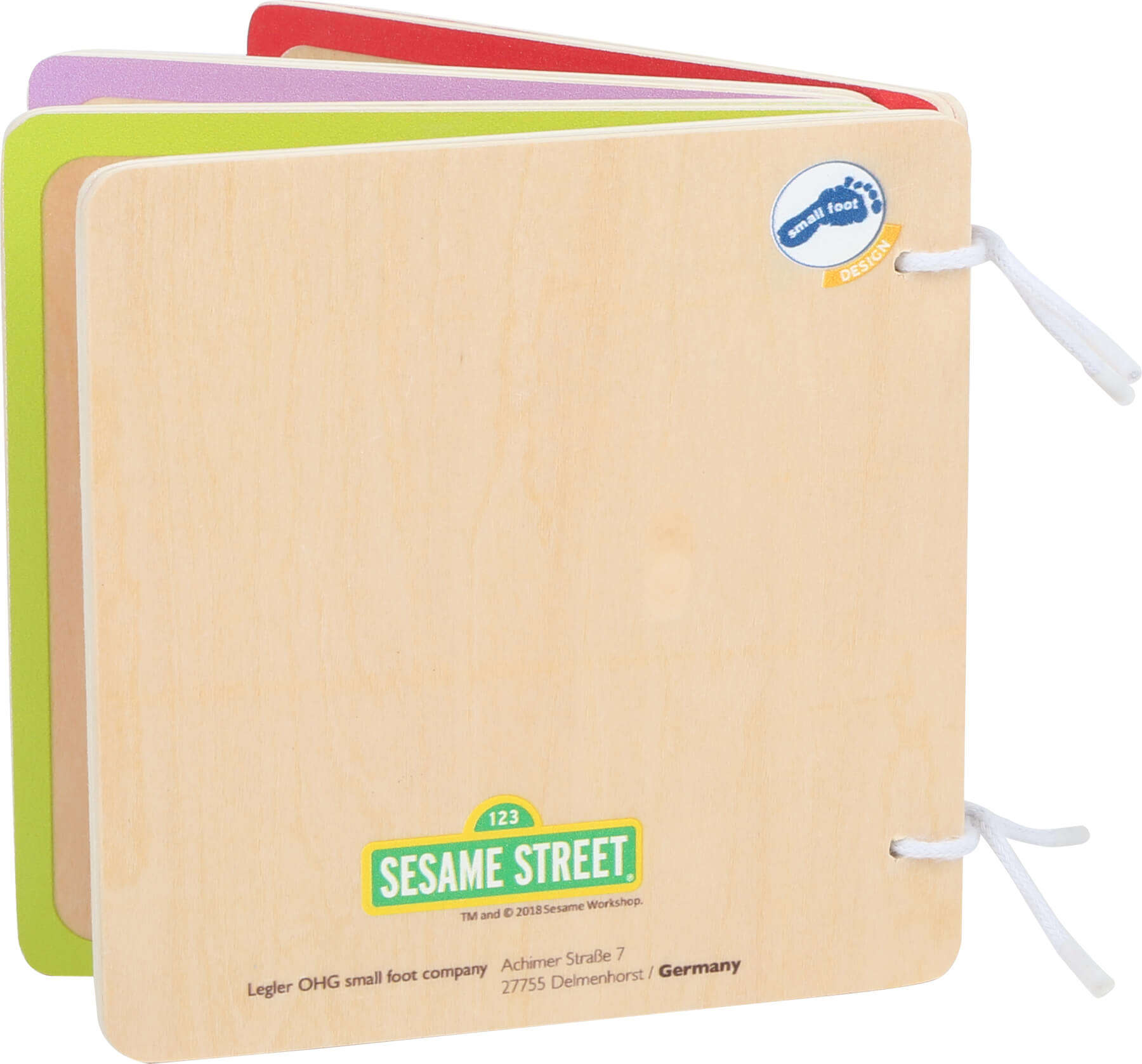 Drewniana książeczka, Ulica Sezamkowa, cyfry i kolory - obrazek 4