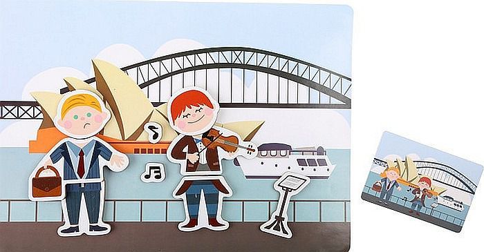 Small Foot 3918 Puzzle magnetyczne zawody - obrazek 7