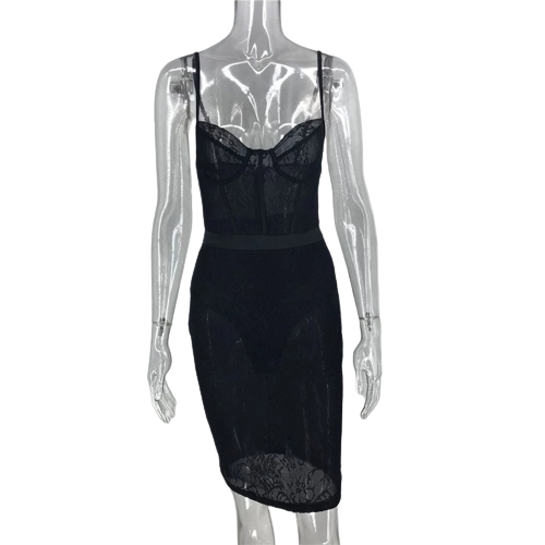 Damska koronkowa letnia sukienka