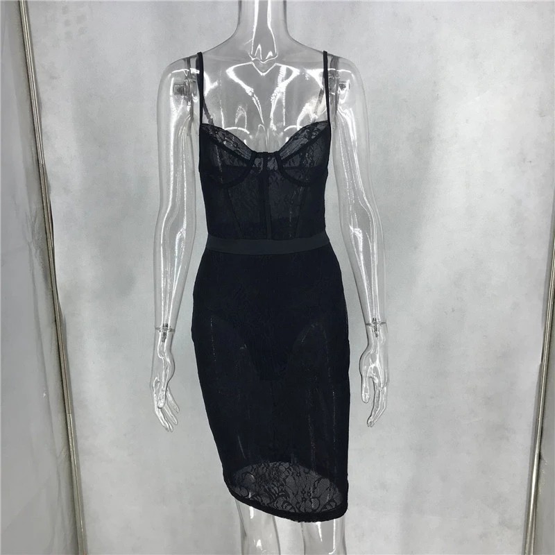 Damska koronkowa letnia sukienka - obrazek 5