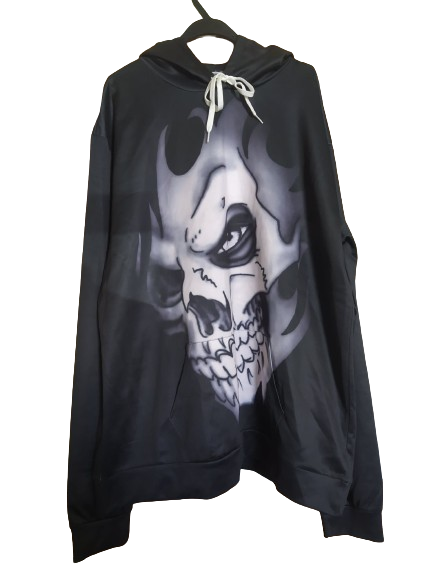 Męska bluza z nadrukiem 3D CZASZKA