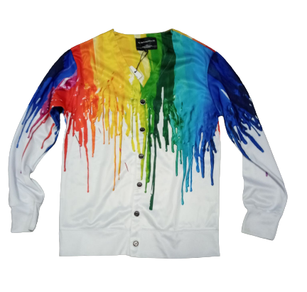 Damska zapinana bluza z nadrukiem 3D