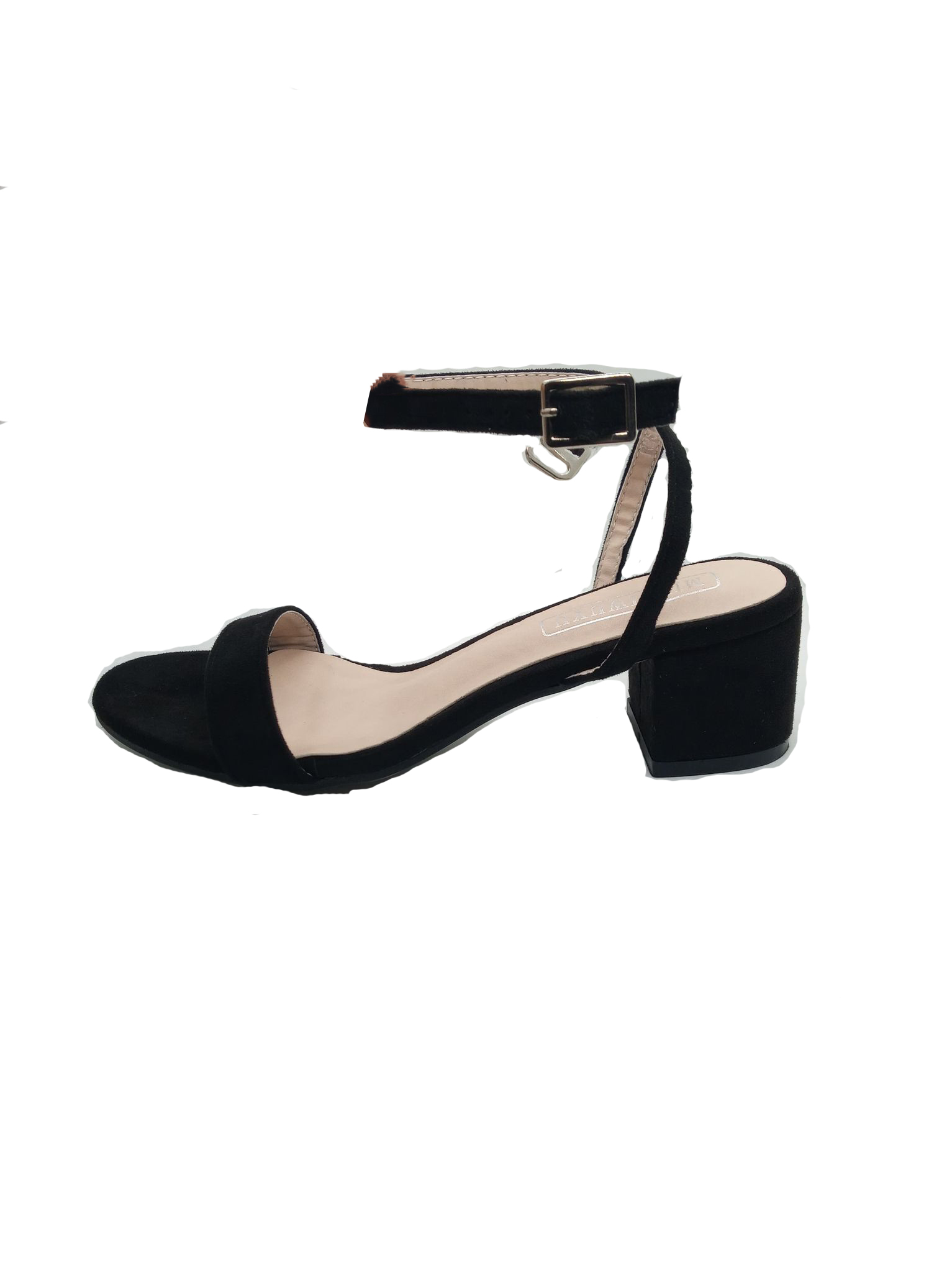 Damskie zamszowe sandały na klocku 23,5cm