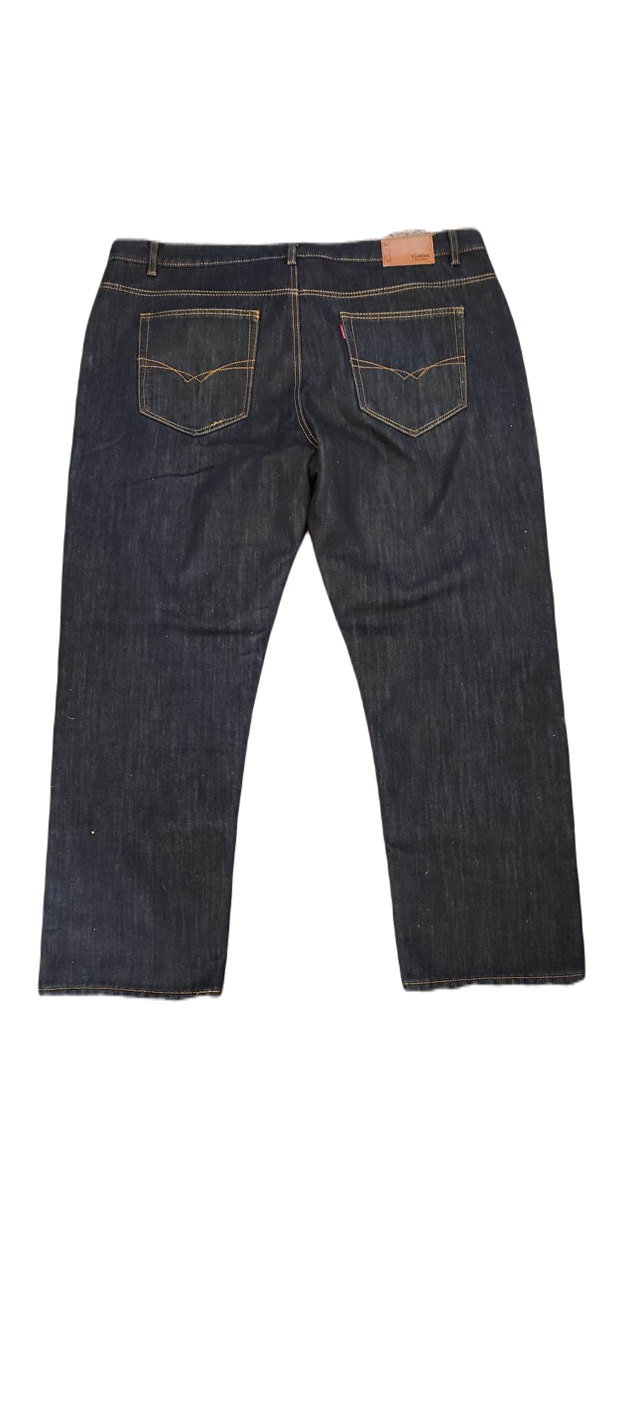 Ocieplane spodnie męskie jeasnowe plus size - obrazek 3