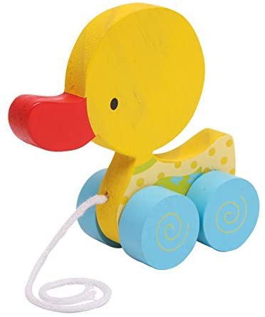 Small Foot 3366 zestaw 3 drewnianych kaczuszek na sznurku - obrazek 2