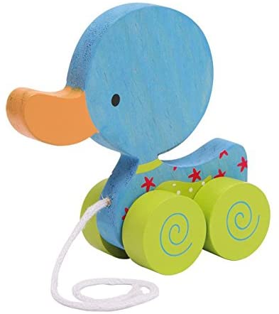 Small Foot 3366 zestaw 3 drewnianych kaczuszek na sznurku