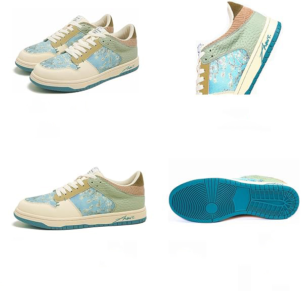 Męskie sneakersy kwiatowy print rozmiar 43 - obrazek 7