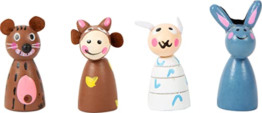 Small Foot 6257 Gra planszowa Zwierzęta gospodarcze z drewna - obrazek 5