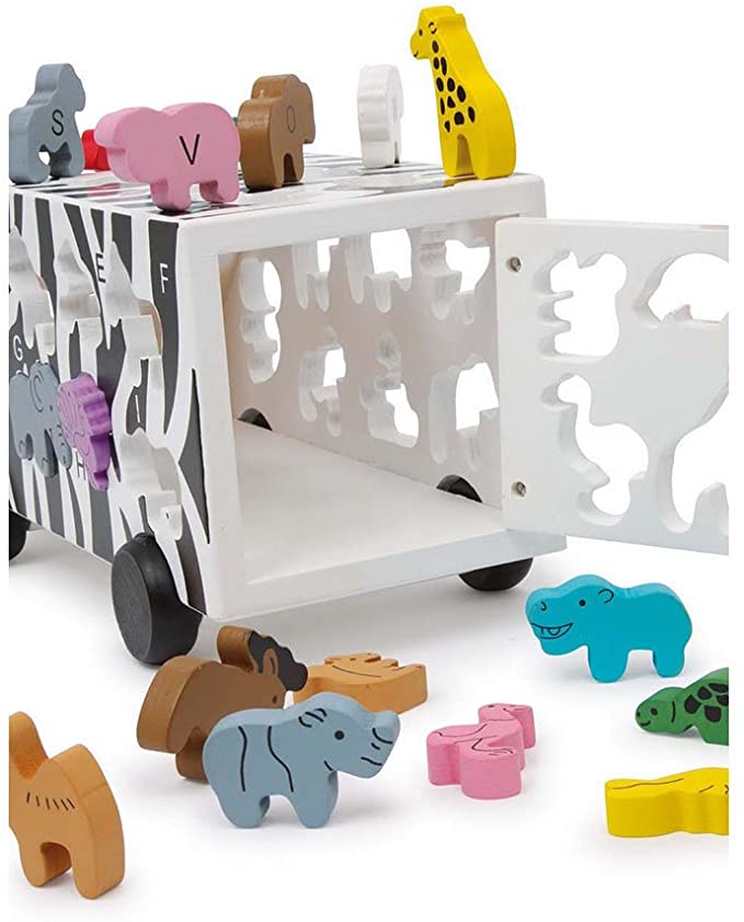 Small Foot 6917 Autobus Ze Zwierzętami ABC - obrazek 2